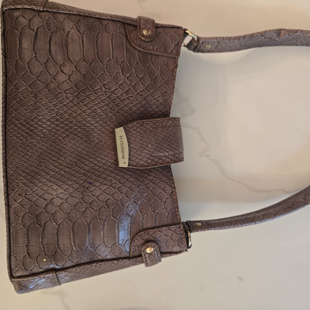 Elizabeth Arden Textured Tan Shoulder Bag
